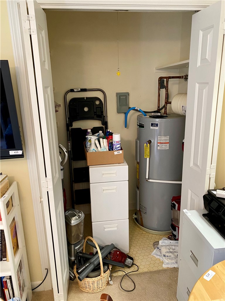 2026 Cardinal Park Drive Anderson, SC 29621 - Photo 25 of 41 This functional utility closet provides practical space for essential home systems and storage.