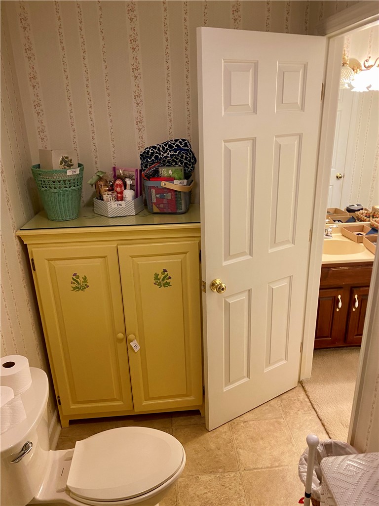 2026 Cardinal Park Drive Anderson, SC 29621 - Photo 31 of 41 This functional bathroom features practical flooring and a classic door design.