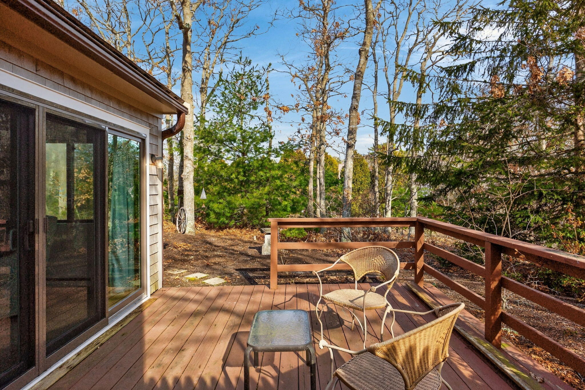 77 Round House Road Buzzards Bay, MA 02532 - Photo 26 of 36 a view of a chairs and table on the balcony