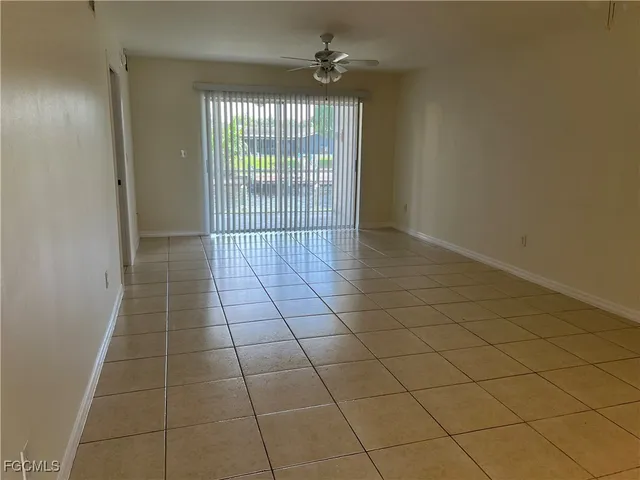 en empty room with windows