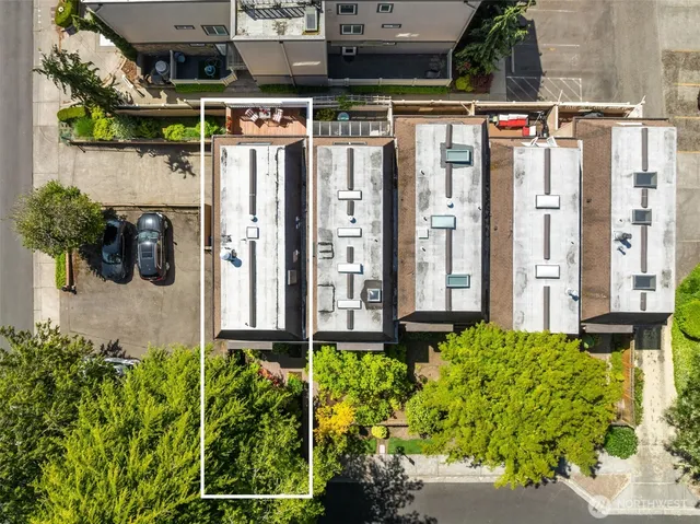 a view of building and entrance to house