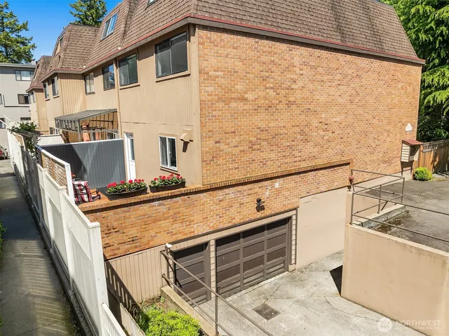 a view of balcony with furniture