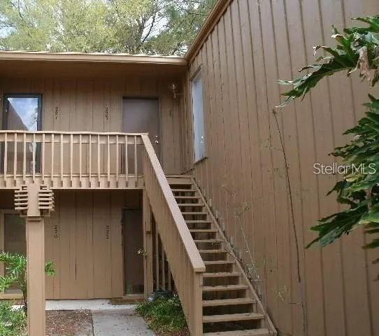 a view of a wooden fence