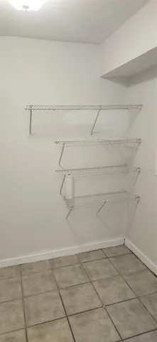 a view of a chandelier in a room