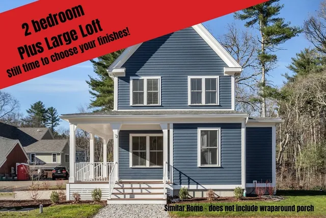 front view of a house with a street