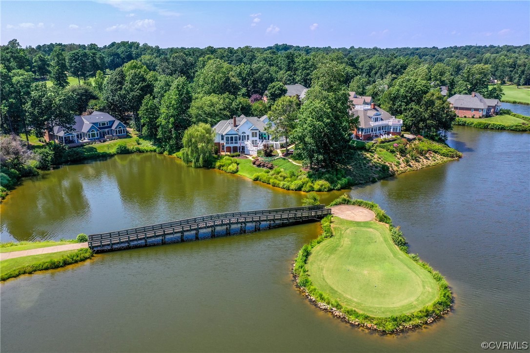104 Longboat Williamsburg, VA 23188 - Photo 50 of 50 an aerial view of a house with a swimming pool and outdoor seating
