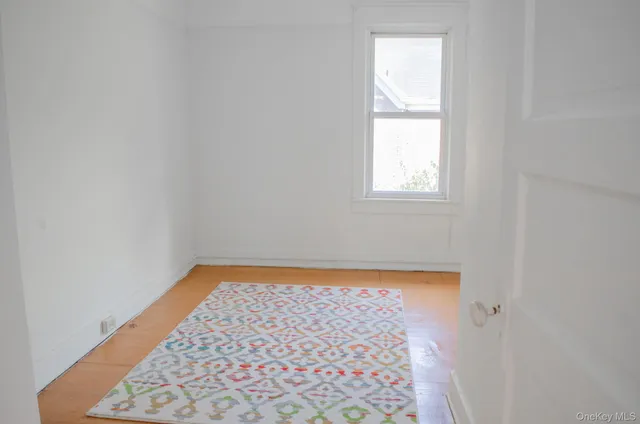 a bathroom with a window