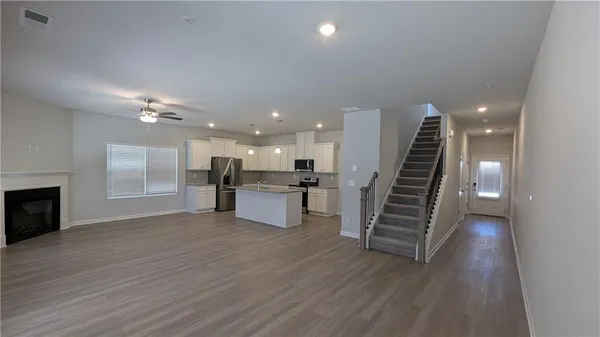 a view of wooden floor