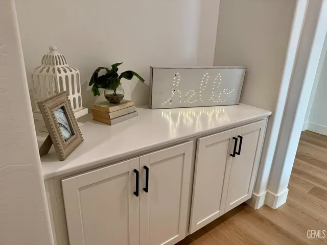 a close view of utility room with washer and dryer