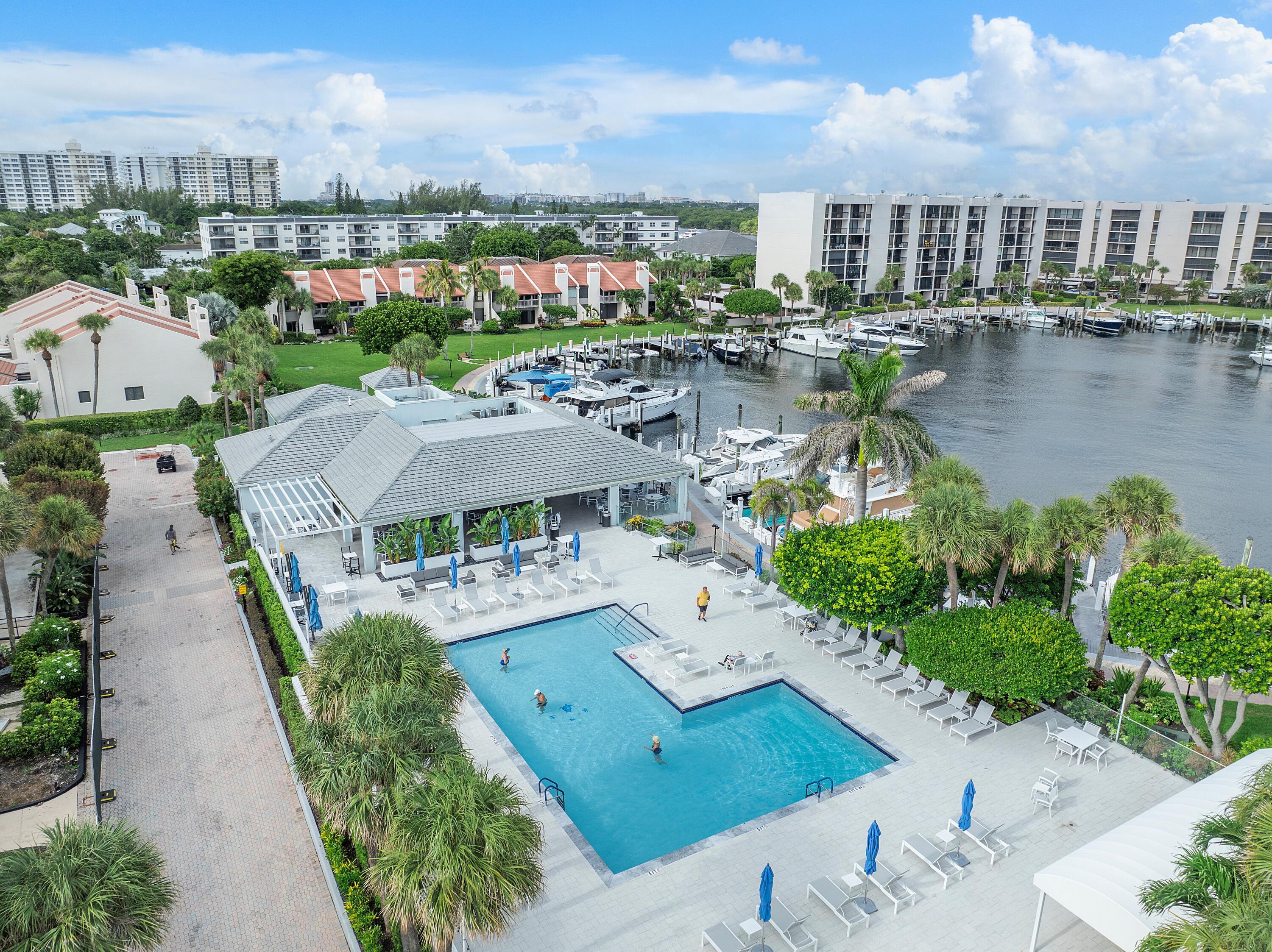 2687 North Ocean Boulevard, Unit 3080 Boca Raton, FL 33431 - Photo 20 of 23 YR Chickee Bar & Pool Aerial 2