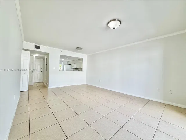 a view of an empty room