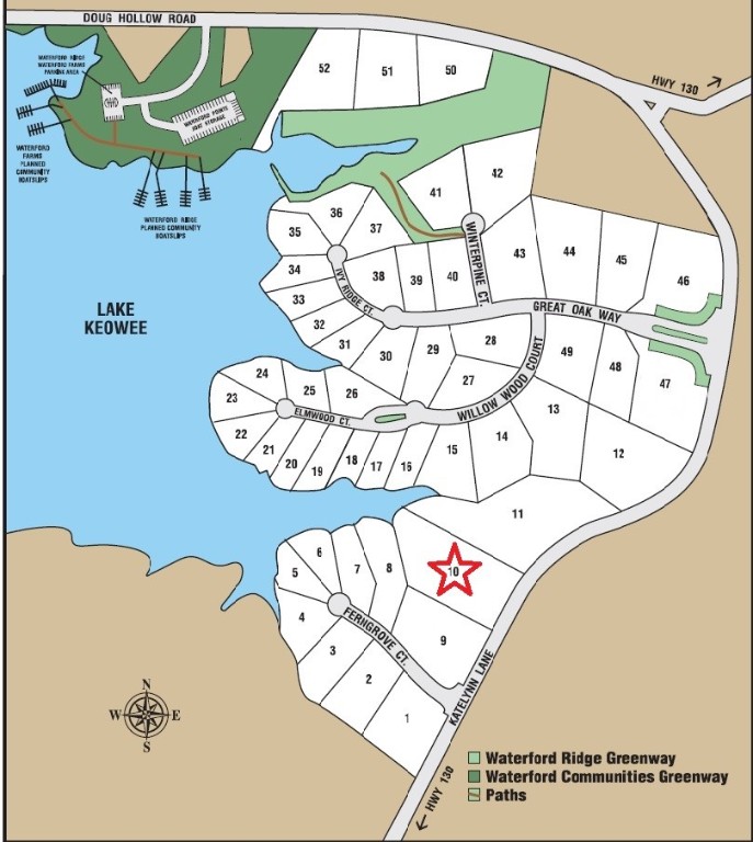 Lot 10 Waterford Ridge Seneca, SC 29672 - Photo 4 of 25 Subdivision Plat Map