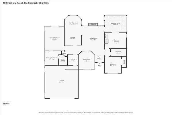 $362,500 | 109 Hickory Point, McCormick, SC 29835