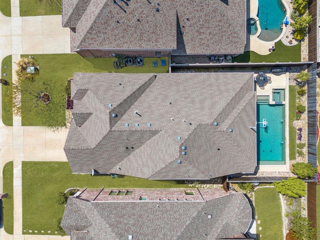 5604 Datewood Lane McKinney, TX 75071 - Photo 33 of 40 an aerial view of a house with a yard