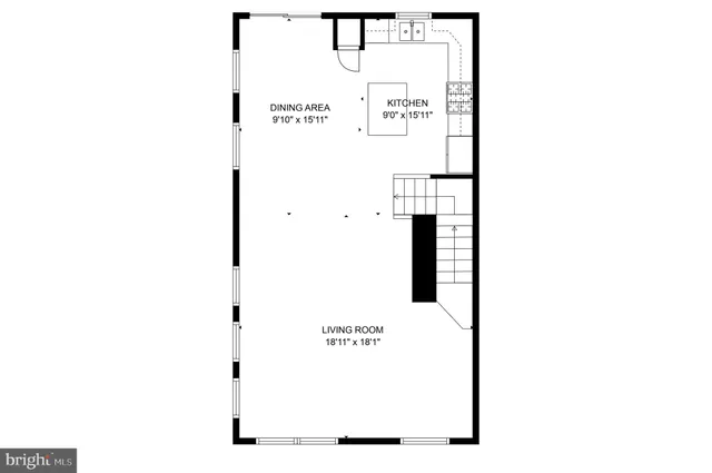 a picture of a bench in front of a wall