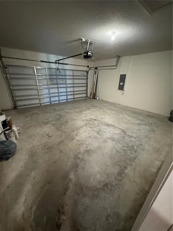 a view of a garage