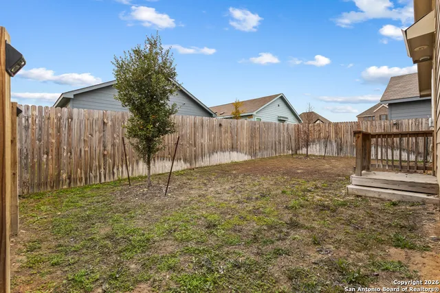 a backyard of a house