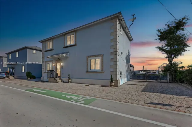 a backyard of a house