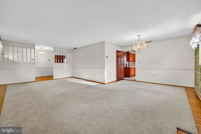 a view of an empty room