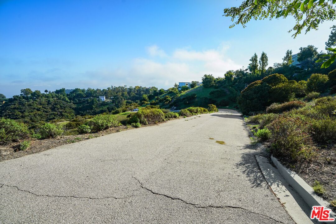 21653 Saddle Peak Road Topanga, CA 90290 - Photo 21 of 71 a view of a road with a yard
