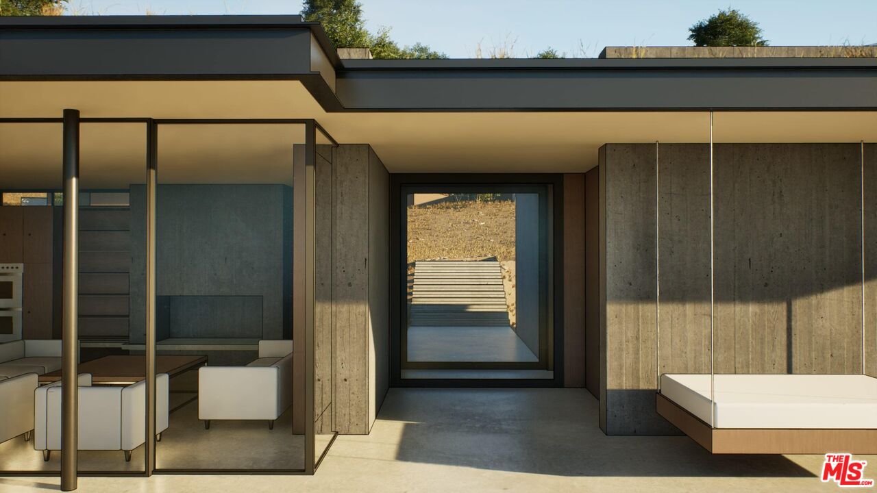 21653 Saddle Peak Road Topanga, CA 90290 - Photo 65 of 71 a entryway view with outdoor seating space