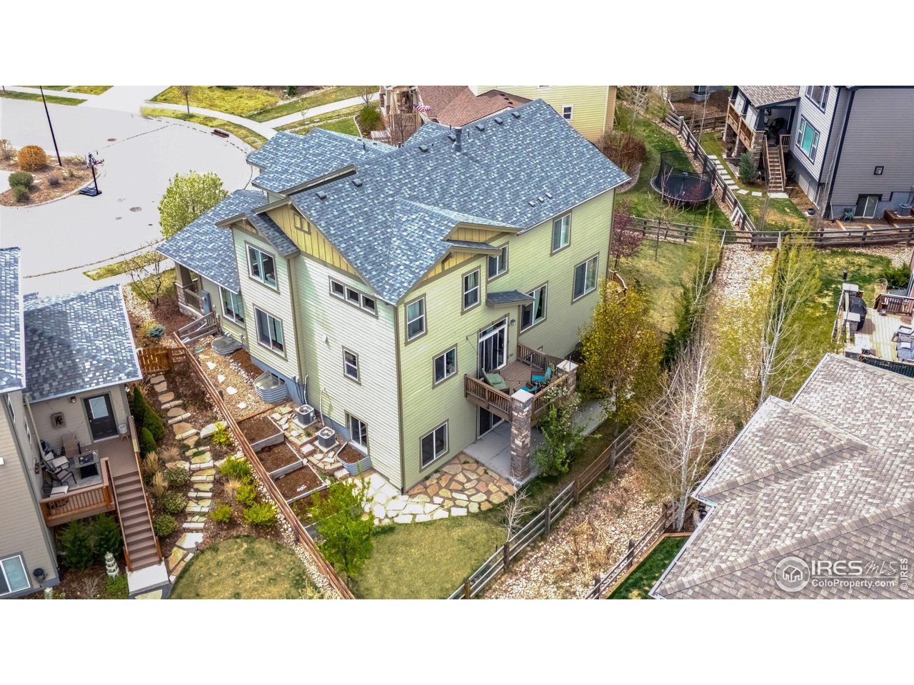 2002 Yearling Drive Fort Collins, CO 80525 - Photo 2 of 40 a aerial view of a house with a swimming pool