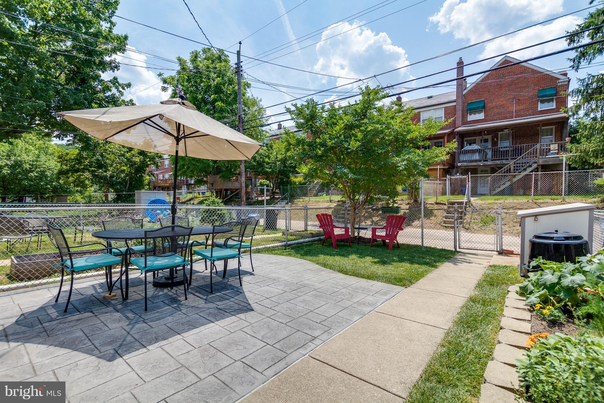 344 Greenlow Road Baltimore, MD 21228 - Photo 26 of 27 a view of a patio with a table and chairs under an umbrella