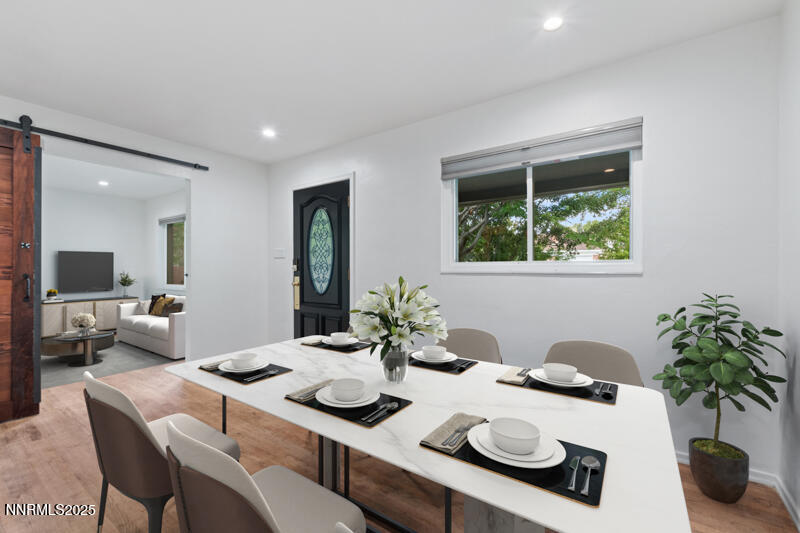 850 West 11th Street Reno, NV 89503 - Photo 5 of 31 a view of a dining room with furniture window and wooden floor