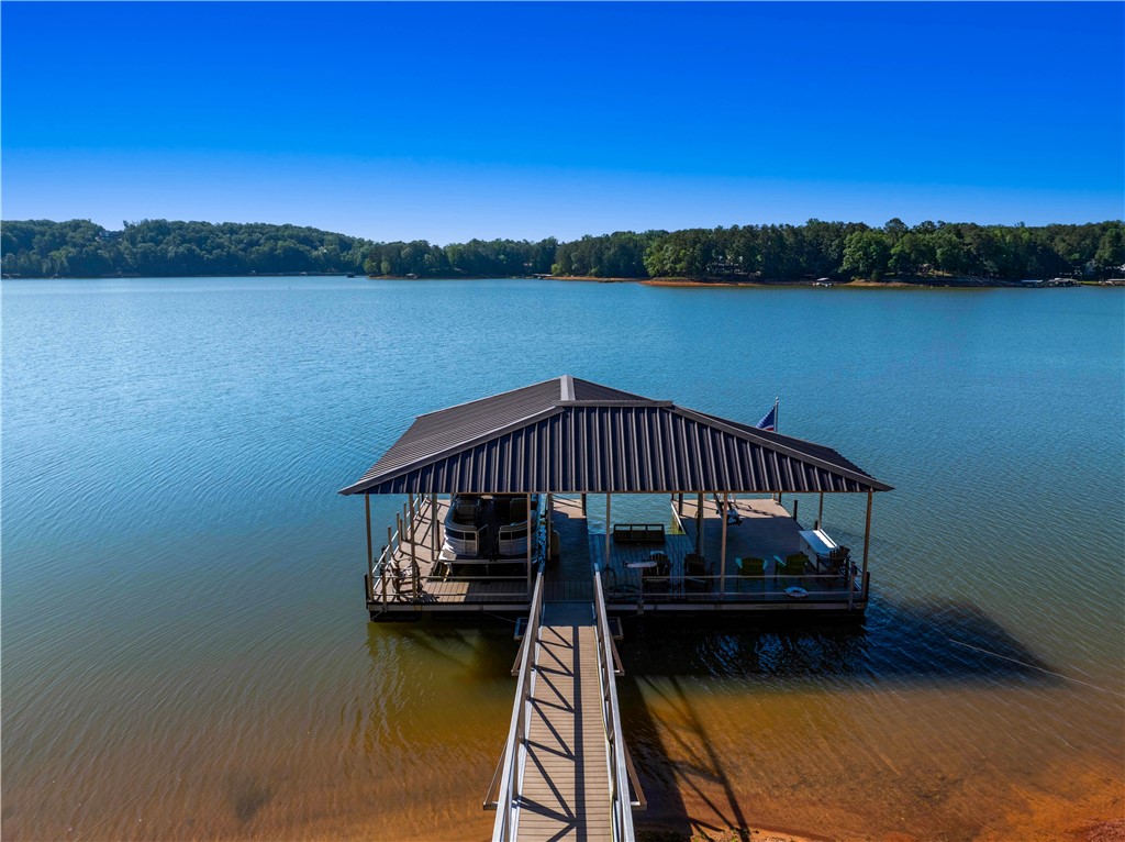 285 Bertha Allen Road Westminster, SC 29693 - Photo 36 of 50 A private boat dock and covered slip offers direct access to the clear, open water.