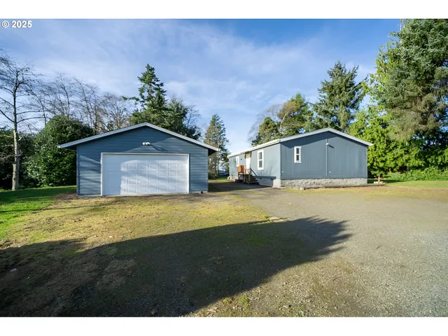 a house view with a garden space