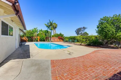 a view of outdoor space yard and swimming pool