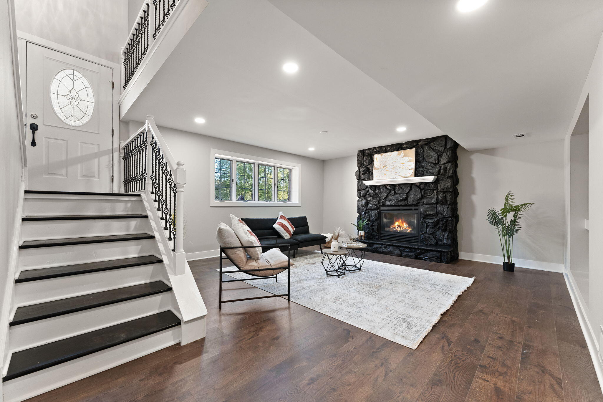 2624 Fossil Stone Road Dyer, IN 46311 - Photo 19 of 30 a living room with furniture and a fireplace