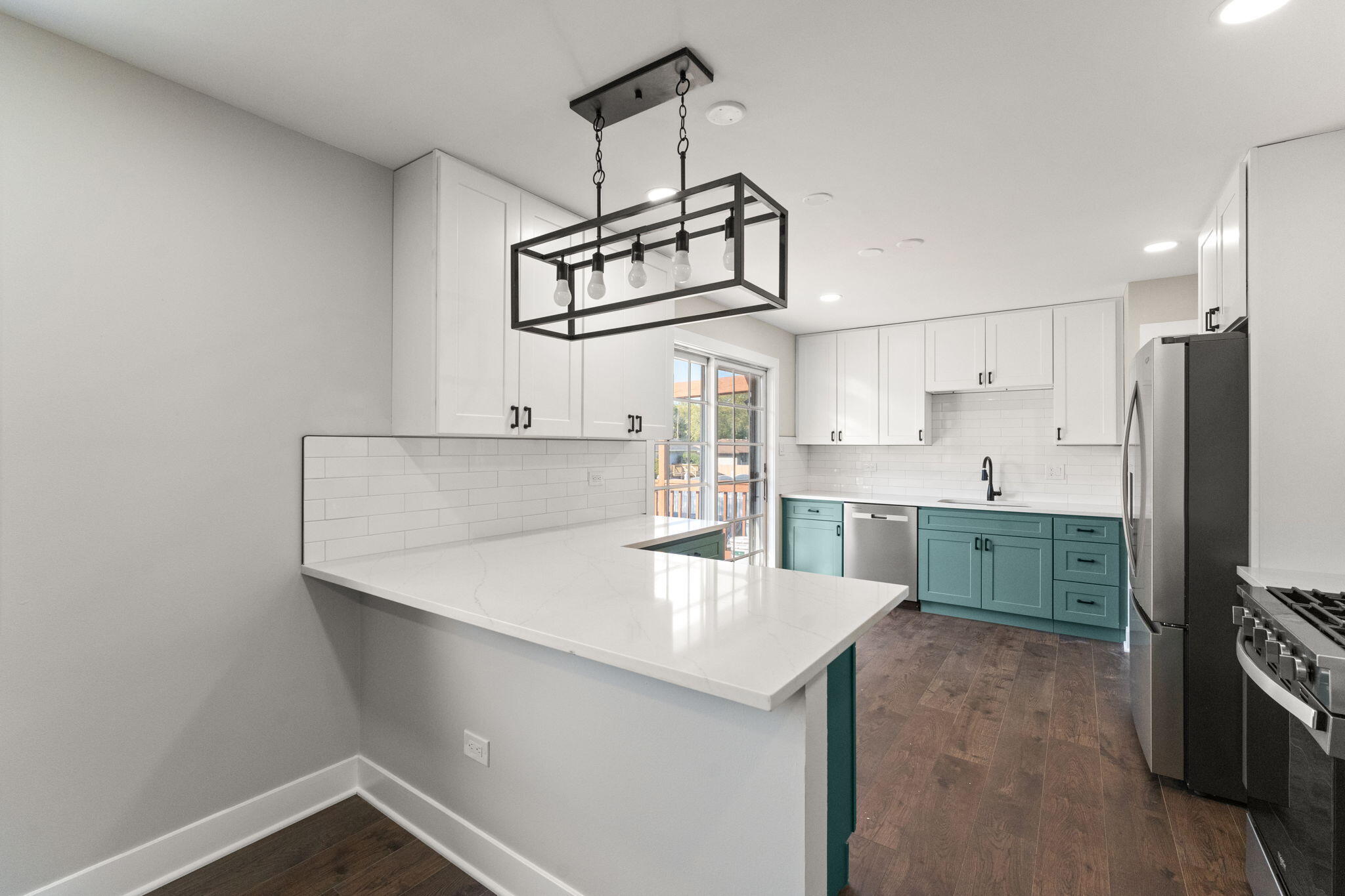 2624 Fossil Stone Road Dyer, IN 46311 - Photo 6 of 30 a kitchen with kitchen island a counter top space stainless steel appliances and cabinets