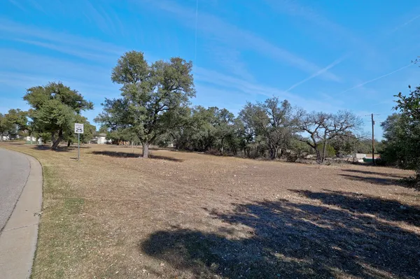 a view of path and green space
