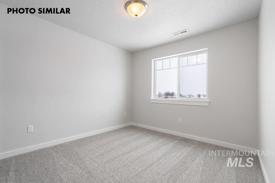 1644 Haystack Emmett, ID 83617 - Photo 29 of 33 Carpeted room featuring a double-paned window with white trim, a flush-mount ceiling light fixture, and white baseboards