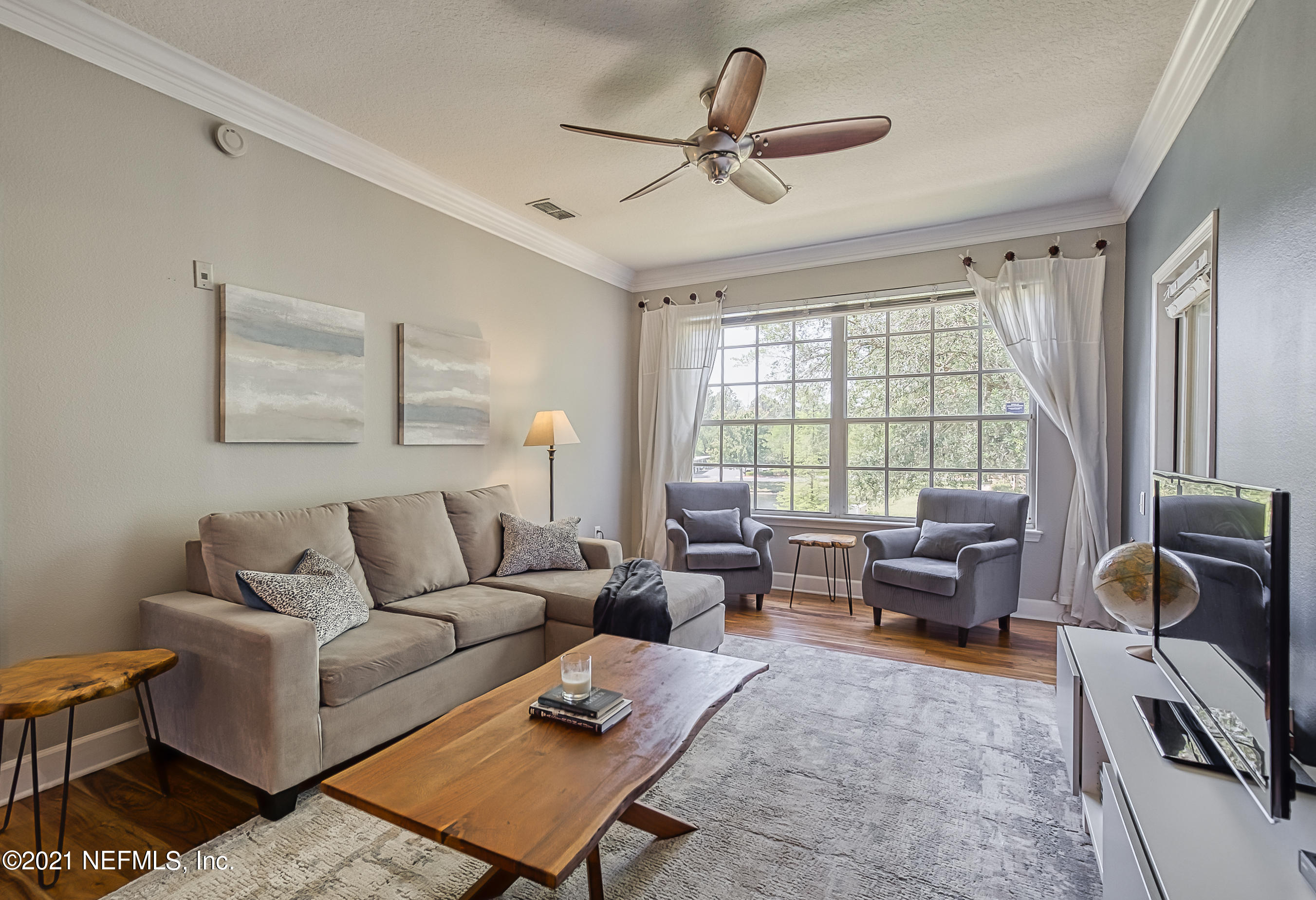 bright family room