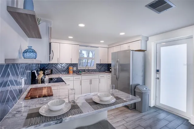 a view of outdoor space with seating area