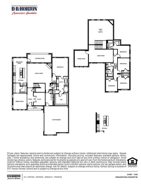1633 Keneipp Road Carrollton, TX 75006 - Photo 18 of 18 a picture of a floor plan