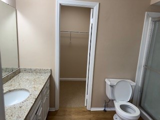 5201 Vincent Drive Columbus, GA 31907 - Photo 14 of 18 a bathroom with a granite countertop toilet and a sink