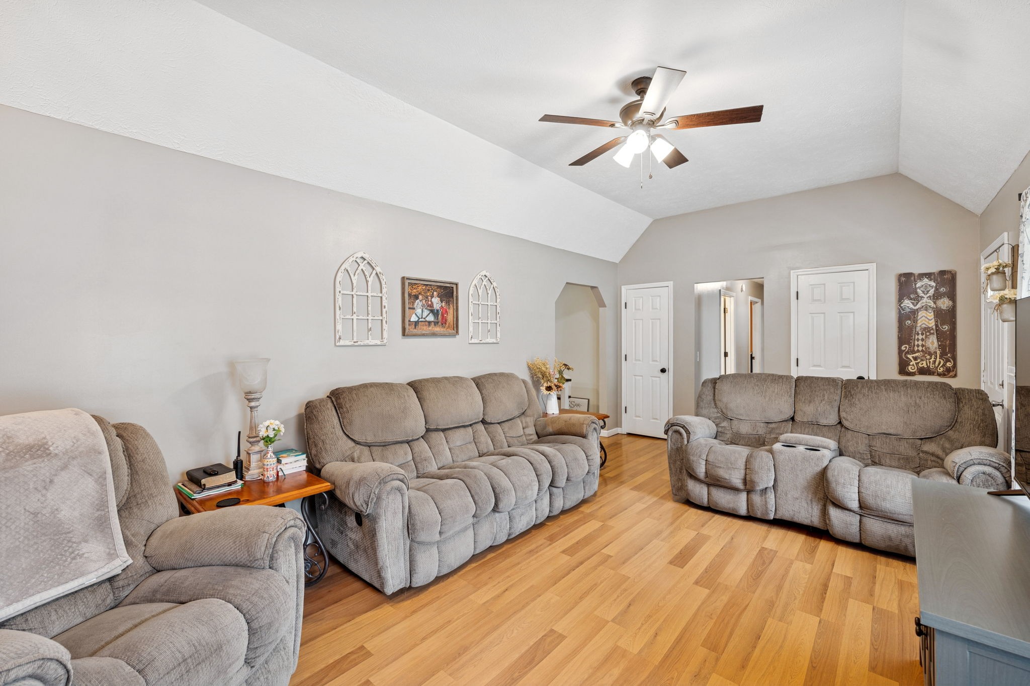 1904 Buffalo Road Hohenwald, TN 38462 - Photo 20 of 51 a living room with furniture and a ceiling fan
