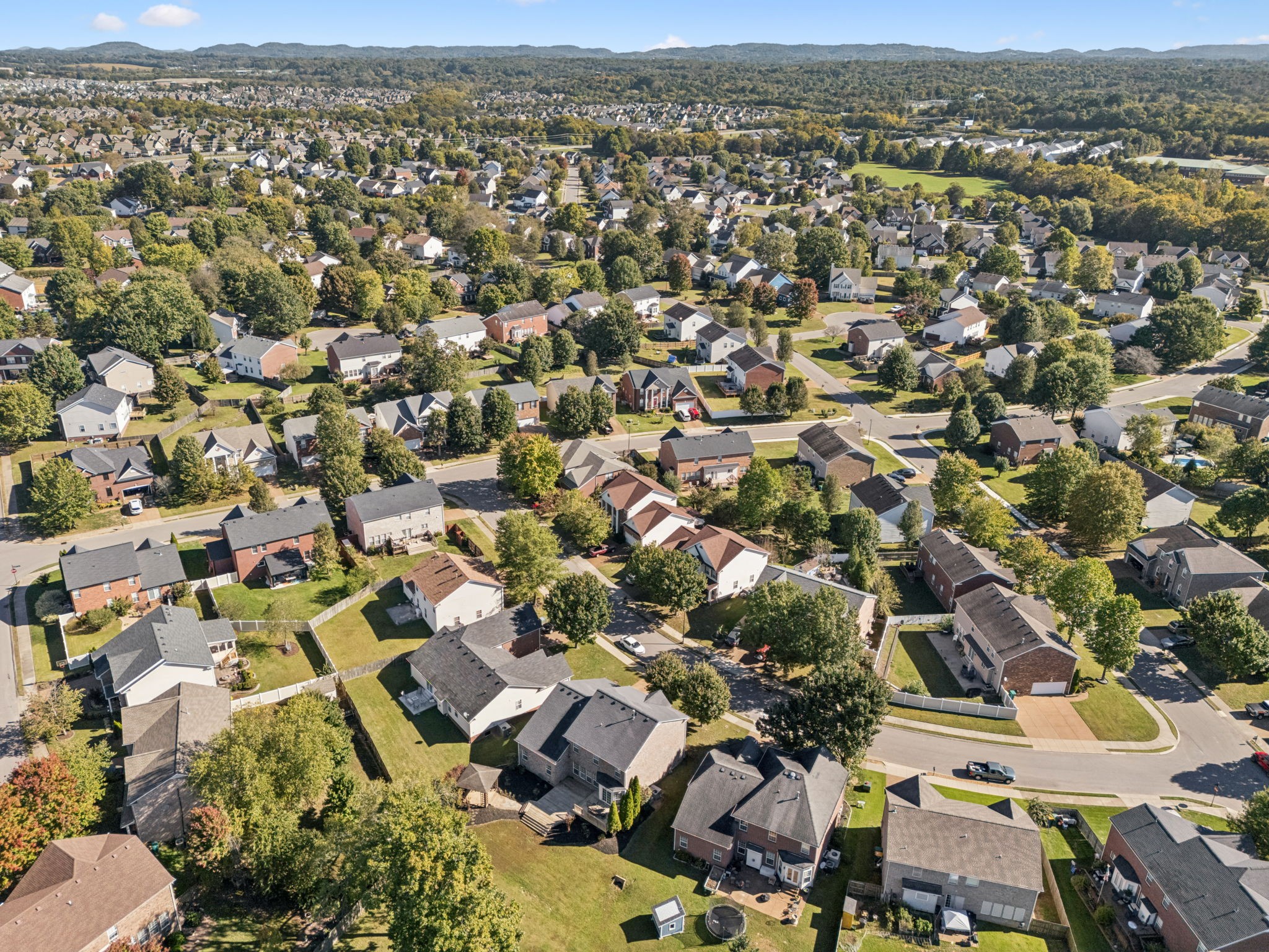 2006 Flocking Drive Spring Hill, TN 37174 - Photo 79 of 86 an aerial view of residential houses with city view