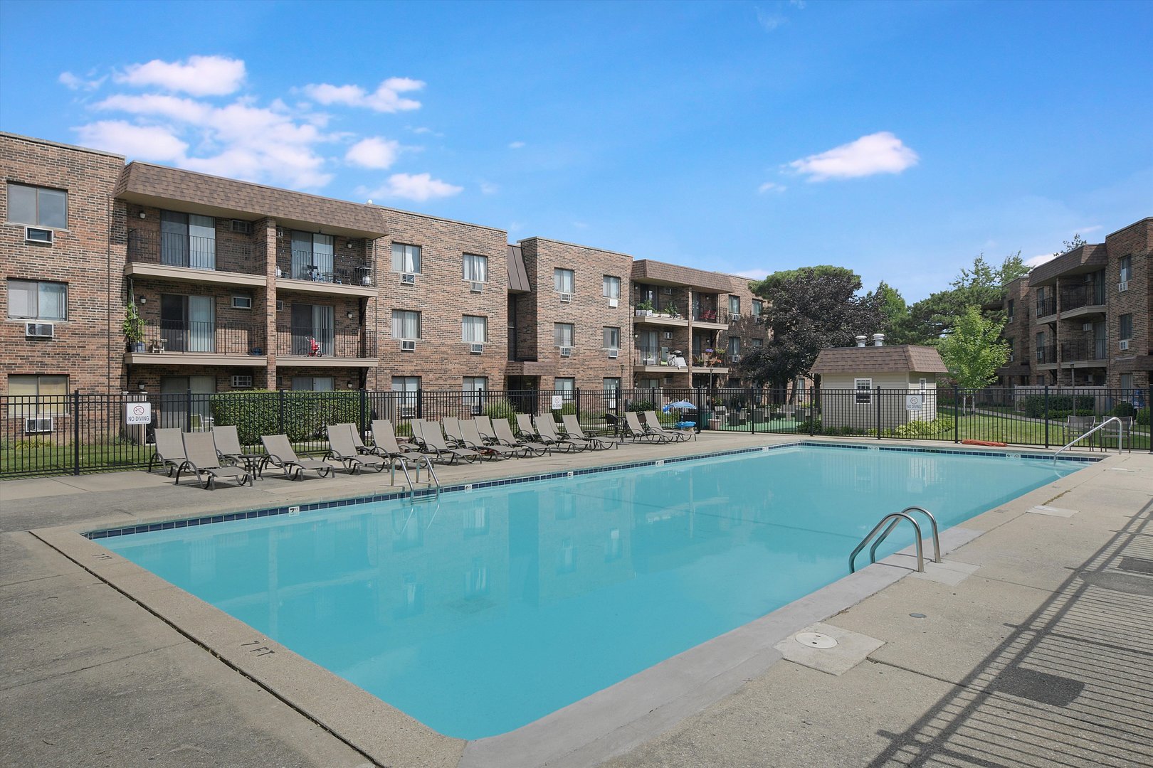 3523 Central Road, Unit 203 Glenview, IL 60025 - Photo 24 of 26 a swimming pool view with a outdoor seating space