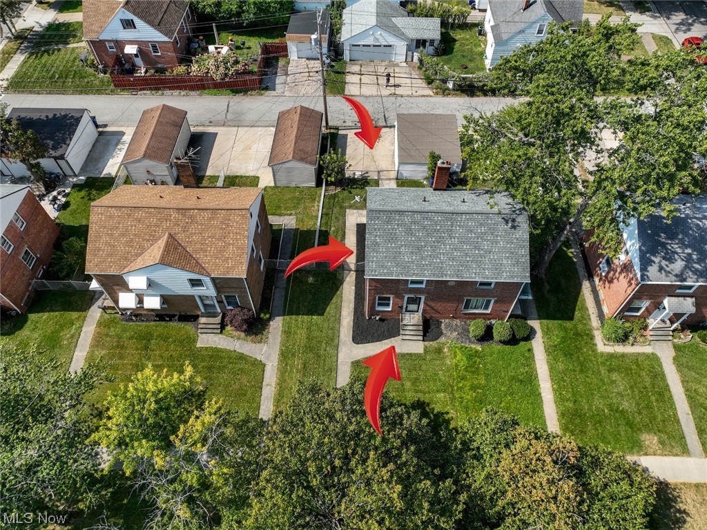 4446 Roadoan Road Brooklyn, OH 44144 - Photo 8 of 28 Aerial view of property and parking