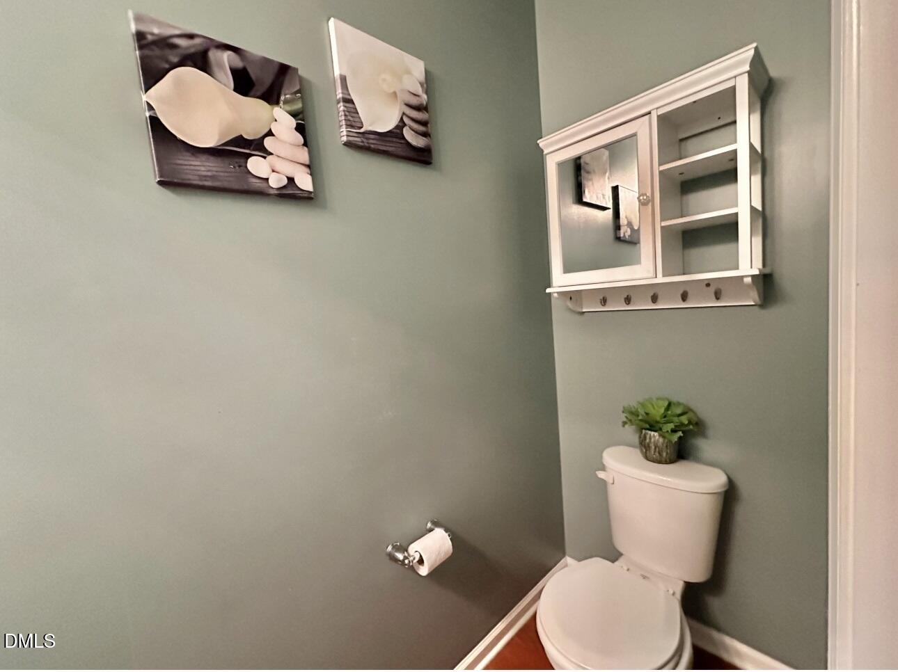 1345 Still Monument Way Raleigh, NC 27603 - Photo 8 of 21 a bathroom with a toilet a sink and mirror