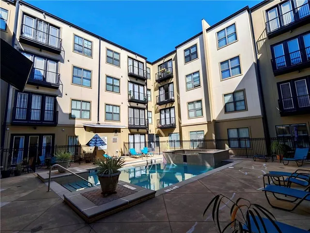 a view of a building and a window