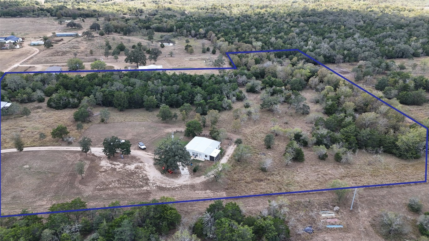 991 Kovar Road, Unit D Flatonia, TX 78941 - Photo 7 of 15 an aerial view of a house with a yard