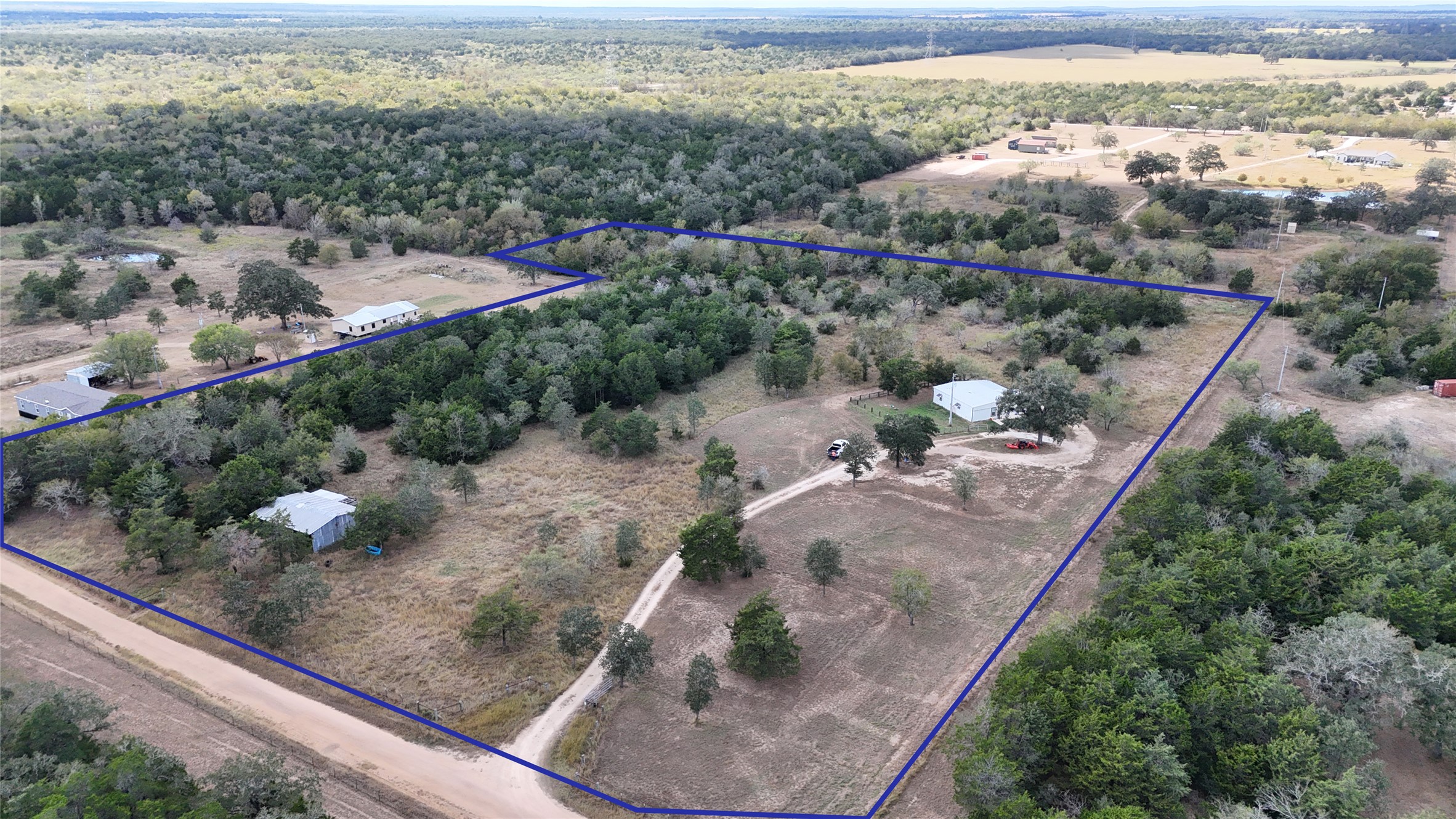 991 Kovar Road, Unit D Flatonia, TX 78941 - Photo 8 of 15 View of rural area with property boundaries highlighted