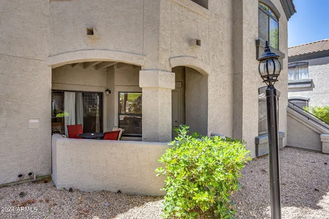 a view of entrance of building