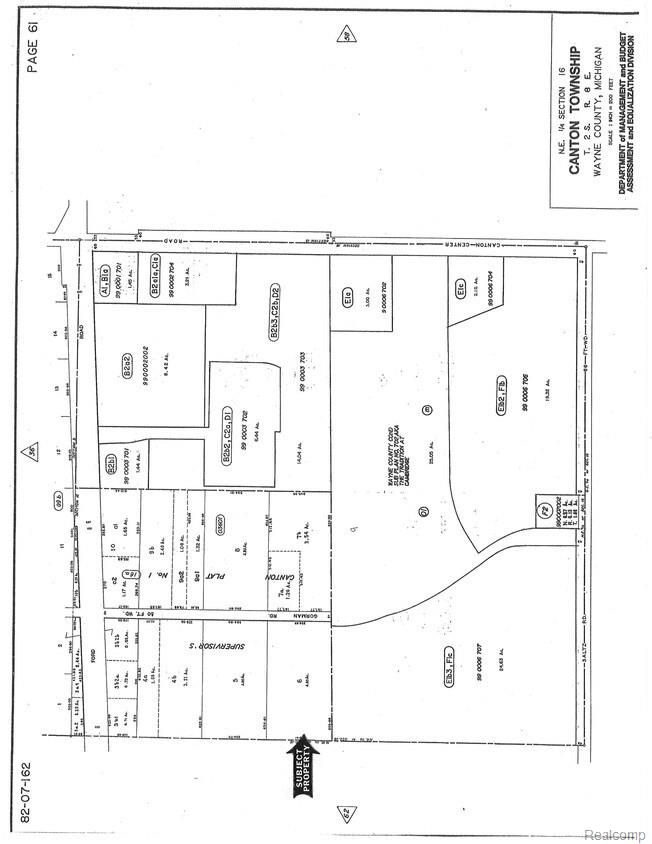 1725 Gorman Street Canton, MI 48187 - Photo 2 of 2 Plat Map