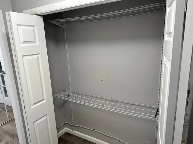 a view of a closet